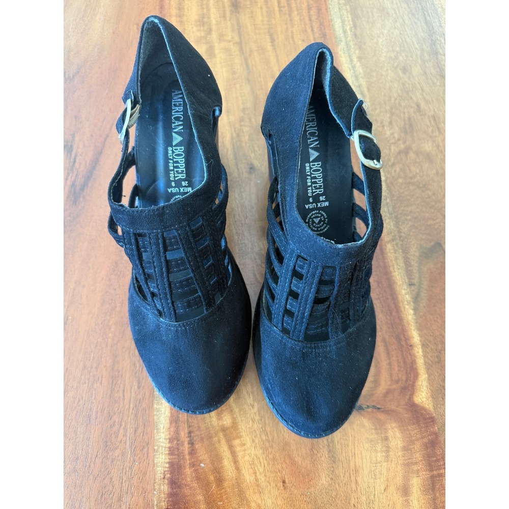 American Bopper Women's lattice detail Heels Size 9